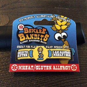 👣 5/$25 - Kids Gluten Allergy Alert Bracelet